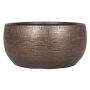 Keramik Schale AGAPE mit Maserung, kupfer, 14cm, Ø28cm