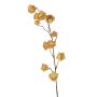 Kunst Physalis Zweig AINOS, Früchte, Glitzer, beige, 80cm