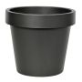 Plastik Übertopf VOTHY, schwarz-matt, 22cm, Ø25cm
