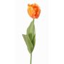 Textilblume Papageientulpe UAKARI, orange-gelb, 65cm, Ø6cm