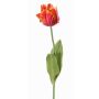 Textilblume Papageientulpe UAKARI, rot-pink-orange-grün, 65cm, Ø6cm