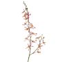 Künstlicher Blumenzweig Cattleya Orchidee TRASSA, violett-weiß-gelb, 80cm, Ø4-8cm