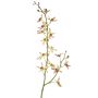 Künstlicher Blumenzweig Cattleya Orchidee TRASSA, hellgrün-rot, 80cm, Ø4-8cm