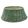 Weihnachtsbaumständer Korb MACARIO aus Rattan, grün, 26cm, Ø65cm