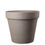 Terrakotta Blumentopf NUVENS, outdoor, taupe, 54cm, Ø60cm