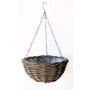 Rattan Hängeampel RAZA, braun, 12/50cm, Ø40cm