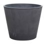 Blumentopf SUAVIA aus Holzbeton, outdoor, anthrazit, 49cm, Ø60cm