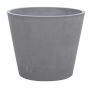 Blumentopf SUAVIA aus Holzbeton, grau, outdoor, 60cm, Ø80cm
