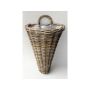 Rattan Wandkorb ROMELA, braun, 28x24x42cm