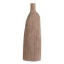 Dekoflasche PHILLIPA aus Terrakotta, mit Maserung, taupe, 20x13x63,4cm