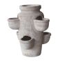 Kräuter Etagere Blumentopf ILMORA aus Terrakotta, outdoor, handmade, braun, 48cm, Ø41cm