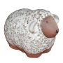 Tierfigur Schaf ZENARA aus Keramik, outdoor, glasiert, weiß, 17x11x12cm