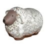 Tierfigur Schaf ZENARA aus Keramik, outdoor, glasiert, weiß, 24x16x16cm