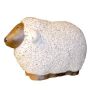 Tierfigur Schaf ZENARA aus Keramik, outdoor, glasiert, weiß, 35x21x23cm