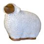 Tierfigur Schaf ZENARA aus Keramik, outdoor, glasiert, weiß, 37x20x32cm