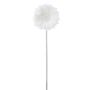 Künstliche Blume Gerbera KURENA, beschneit, Glitzer, weiß, 50cm