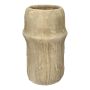 Blumenvase STEPHANIE aus Beton, mit Struktur, beige, 30,5cm, Ø17cm