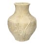Blumenvase STEPHANIE aus Beton, mit Struktur, beige, 29,5cm, Ø22cm