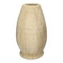 Blumenvase STEPHANIE aus Beton, mit Struktur, beige, 37,5cm, Ø22,5cm