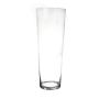 Konische Boden Vase AMNA AIR aus Glas, klar, 70cm, Ø19cm