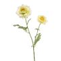 Kunstblume Ranunkel LOLYN, grün-creme, 65cm