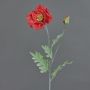 Mohnblume künstlich LISSIE, rot, 70cm, Ø12cm