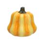 Deko-Kürbis KAITLYNN aus Keramik, orange, 10cm, Ø10cm