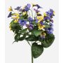 Kunstblume Stiefmütterchen NORHA auf Steckstab, gelb-blau-lila, 30cm