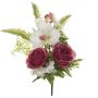PLastikgesteck Phalaenopsis Orchidee Rose HANALE, Steckstab, beere-weiß, 30cm, Ø35cm