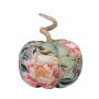 Deko Kürbis AKUNA aus Baumwolle, handmade, Schmetterling Vogel Motiv, bunt, Ø13cm