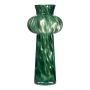 Blumen Vase ARKANA aus Glas, grün-transparent, 41cm, Ø19cm