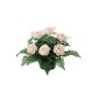 Künstliches Gesteck Kohl-Rose, Schleierkraut VLADIS, Dekotopf, rosa-creme, 25cm, Ø23cm