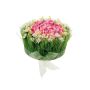 Kunstblumengesteck Rosen, Gras HAULANI, rosa-weiß, 12cm, Ø20cm