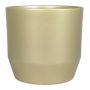 Keramik Blumentopf LENAS, perlgold-matt, 14,8cm, Ø15,5cm