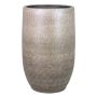 Keramikvase AGAPE mit Maserung, weiß-braun, 40cm, Ø26cm