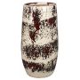 Keramik Vase GIORGOS mit Muster, braun-creme, 40cm, Ø21cm