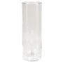 Glas Vase Zylinder SANYA OCEAN, klar, 25cm, Ø10cm