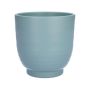 Blumentopf DARWONU, Keramik, hellblau-matt, 14cm, Ø13,5cm
