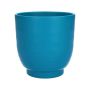 Blumentopf DARWONU, Keramik, türkis-matt, 14cm, Ø13,5cm