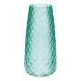 Glasvase AMALFRIED mit Rautenmuster, türkis, 21cm, Ø10cm