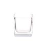 Teelichthalter KIM AIR aus Glas, transparent, 6x6x6cm