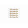Wachsschriftzug Zur heiligen Taufe CHARDA, gold, 9x5,5cm
