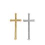 Wachsornament Kreuz LESJA, gold, 10,5x4,5cm