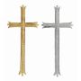 Wachsornament Kreuz LESJA, silber, 10,5x4,5cm