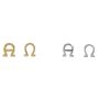 Wachsornament Alpha Omega LILIJA, gold, 1,5x1,5cm