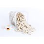 Deko Rindenmulch / Holzstücke HEDWIG, glänzend creme, 2-10cm, 1,1l Box, Made in Germany