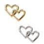 Wachsornament Herz Duo KLAEO, gold, 2x2,5cm