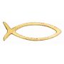 Wachsornament Fische BRENT, 2 Stück, gold, 1x3cm