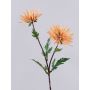 Textilblume Chrysantheme ESTELLE, gelb-orange, 70cm, Ø8-10cm