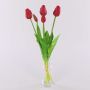 Textil Tulpenstrauß LONA, rot, 45cm, Ø15cm